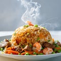 AI generated Yummy Fried Rice Royalty Free Stock Photo