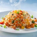 AI generated Yummy Fried Rice Royalty Free Stock Photo