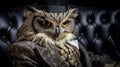 Imagine a suave owl