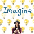 Imagine Vision Inspiration Creativity Dream Big Concept Royalty Free Stock Photo