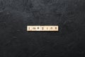 imagine word written on wood block. imagine text on table, concept Royalty Free Stock Photo