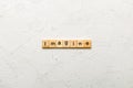 imagine word written on wood block. imagine text on table, concept Royalty Free Stock Photo
