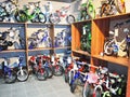 Sports shop selling bicycles and other equipment. In this store you will find bicycles for children and adults