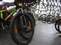 Sports shop selling bicycles and other equipment. In this store you will find bicycles for children and adults