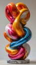 Sculpture by Jeff Koons concept showcases innovative design and a fusion of body and graphic art, Ai Generated