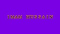 Imam Hussain fire text effect violet background