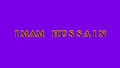 Imam Hussain fire text effect violet background