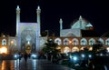 The Imam Sultan Mosque by night, Isfahan, Iran Royalty Free Stock Photo