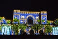 Imapp 2016, Lights on the house of the people, Bucharest Royalty Free Stock Photo