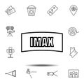 Imax, cinema icon. Simple thin line, outline vector element of Cinema icons set for UI and UX, website or mobile application