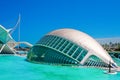 IMAX 3D-cinema in the City of the Arts and Sciences in Valencia, Spain. Royalty Free Stock Photo