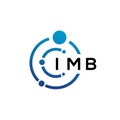 IMB letter technology logo design on white background. IMB creative initials letter IT logo concept. IMB letter design Royalty Free Stock Photo