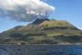 Imbabura volcano under San Pablo Lake, Ecuador Royalty Free Stock Photo