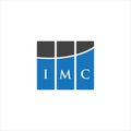 IMC letter logo design on WHITE background. IMC creative initials letter logo concept. IMC letter design