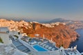 Imerovigli and Fira. Santorini, Cyclades islands. Greece Royalty Free Stock Photo