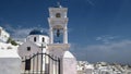 IMEROVIGLI, GREECE-SEPTEMBER, 9, 2016: church of anastasi at imerovigli on santorini