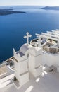 Imerovigli town, on the Greek Thira island