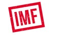 IMF rubber stamp Royalty Free Stock Photo