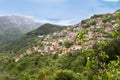 View of mountainous greek village named Lagadia in Greece