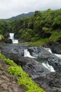 Oheo Gulch on a stormy afternoon Royalty Free Stock Photo