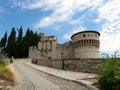 View of the Brescia ancient Castle Royalty Free Stock Photo