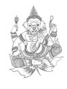 Ganesha, god of success, wealth, guardian deity.