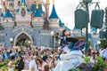 A customized Disney parade through the streets in Paris Royalty Free Stock Photo