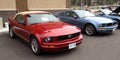 Two Ford Mustangs
