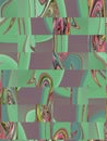 abstract background pattern. fantasy pattern in mint and mauve Royalty Free Stock Photo