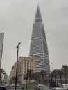 The Iconic Al Faisaliah Tower in Downtown Riyadh, Saudi Arabia Royalty Free Stock Photo