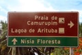 Information plaque, Rio Grande do Norte Royalty Free Stock Photo