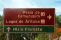 Information plaque, Rio Grande do Norte Royalty Free Stock Photo