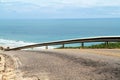 Road, horizon, sky blue, BÃÂºzios beach, Rio Grande do Norte Royalty Free Stock Photo