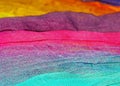 Detail of a colorful shawl