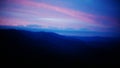 Twilight over Mountain Ranges Royalty Free Stock Photo