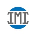 IMI letter logo design on white background. IMI creative initials circle logo concept. IMI letter design Royalty Free Stock Photo