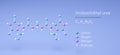 imidazolidinyl urea molecule, molecular structures, antimicrobial preservative, 3d model, Structural Chemical Formula and Atoms