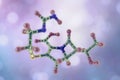 Imipenem antibiotic molecule, 3D illustration