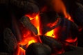 Imitation coal fire Royalty Free Stock Photo