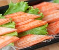 Imitation crab meat Royalty Free Stock Photo