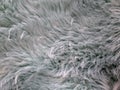 Imitation fur of bluish color with some and fluffiness