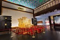 Golden Dragon Throne Screen Table Classical Furniture Antique Chinese Treasure China Red Sandalwood Museum Hengqin Branch Zhuhai