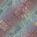 . Imitation of old newspaper, text is unreadable Royalty Free Stock Photo
