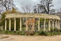 Imitation Roman colonnade, part of original park plan late 1770s, Parc Monceau, Paris