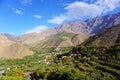 Imlil village inl Atlas Mountains in Morocco,Africa, trail head to Mount Toubkal