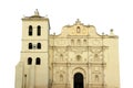 The Immaculate Conception Cathedral Spanish: Catedral de la Inmaculada Concepcion isolated on white background. Comayagua, Hondu