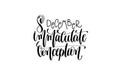 Immaculate conception hand lettering congratulation