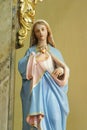 Immaculate Heart of Mary, statue on the altar of Our Lady of Sorrows in the church of St. Peter and Paul in Kasina, Croatia Royalty Free Stock Photo