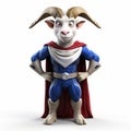 Immaculate Perfectionism: A Zbrush Sculpted Cartoon Goat Superhero