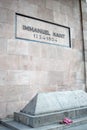 Immanuel Kant grave in Kaliningrad, Russia. Royalty Free Stock Photo